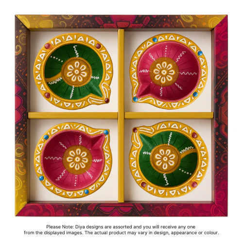 Fancy Diwali / Deepavali Diya Big (Pack of 4 ) - [D07] (1pc)