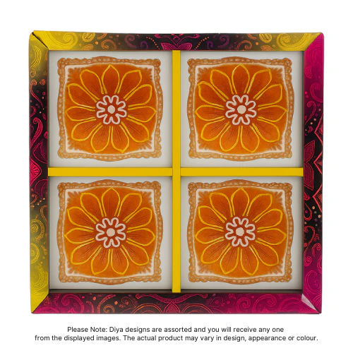 Fancy Diwali / Deepavali Diya Small (Pack of 4 ) - [D01] (1pc) - Image 3