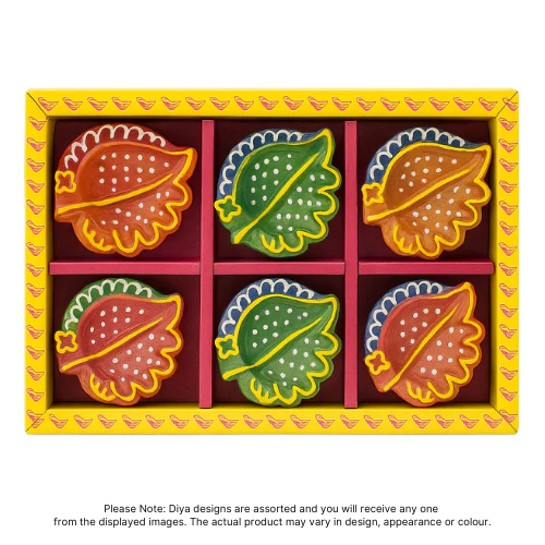 Fancy Diwali / Deepavali Diya Small (Pack of 6 ) - [D105] (1pc) - Image 4