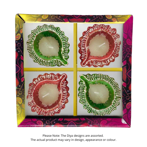 Fancy Diwali / Deepavali Wax Diya Big (Pack of 4) - (D36) (1pc) - Image 6