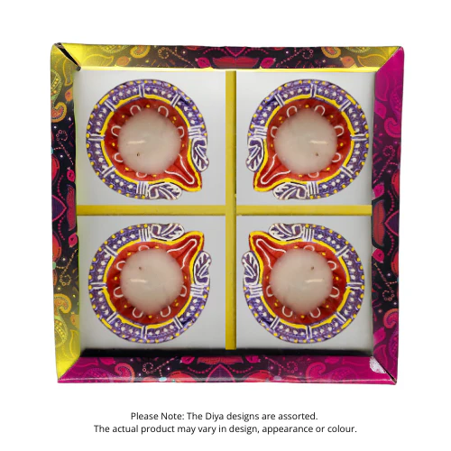 Fancy Diwali / Deepavali Wax Diya Big (Pack of 4) - (D36) (1pc) - Image 7
