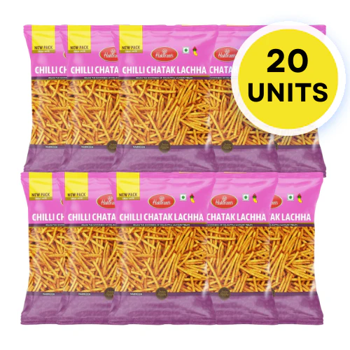 Haldiram's Chilli Chatak Lacha (Bundle of 20 x 200g)