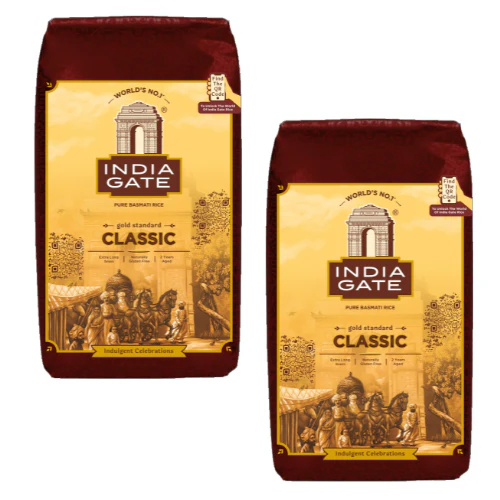 India Gate Classic Basmati Rice (Bundle of 2 x 1kg) - 2kg - Image 2