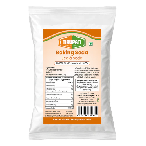 Tirupati Baking Soda / Bicarbonate of Soda Pouch (100g)