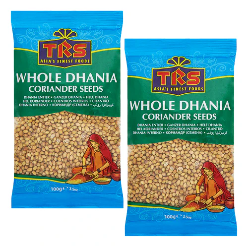 TRS Coriander Seeds / Dhania Whole (Bundle of 2 x 100g)