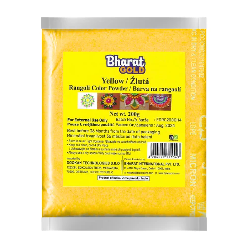 Yellow Rangoli Colour Powder (200g)